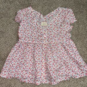 Denim & Supply Ralph Lauren Floral Blouse - Pink and Blue